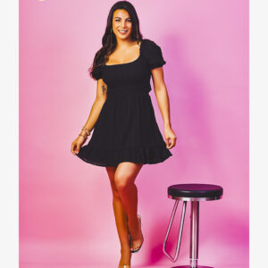Vestido Cefian manga corta - Color Negro